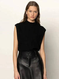 Sanctuary City Sweater Shell - Black