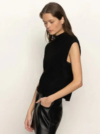 Sanctuary City Sweater Shell - Black