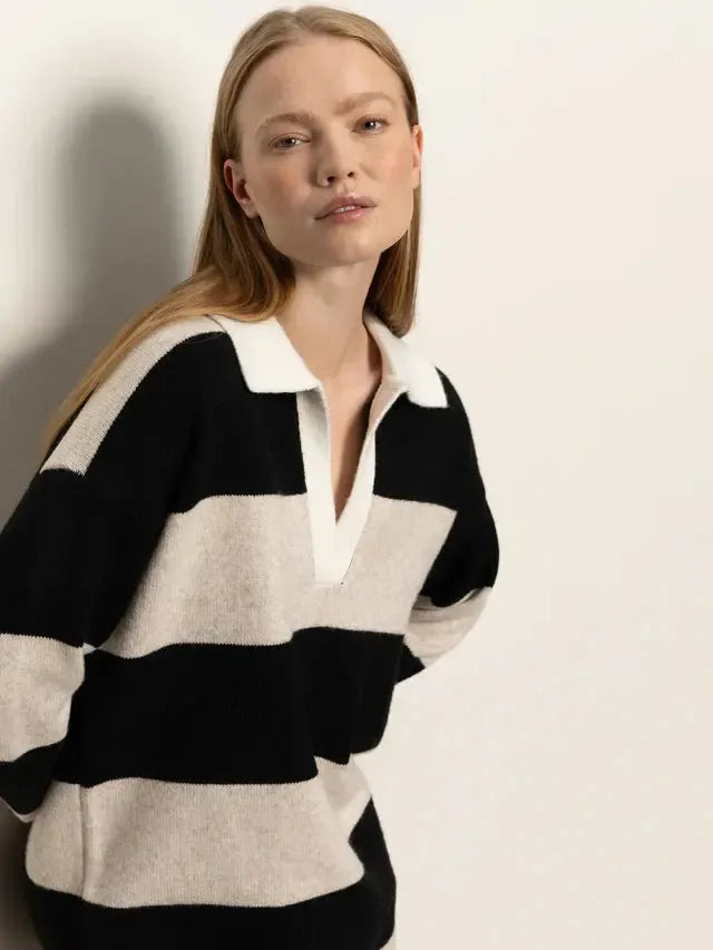 Sanctuary Polo Striped Dress - Heather Pearl