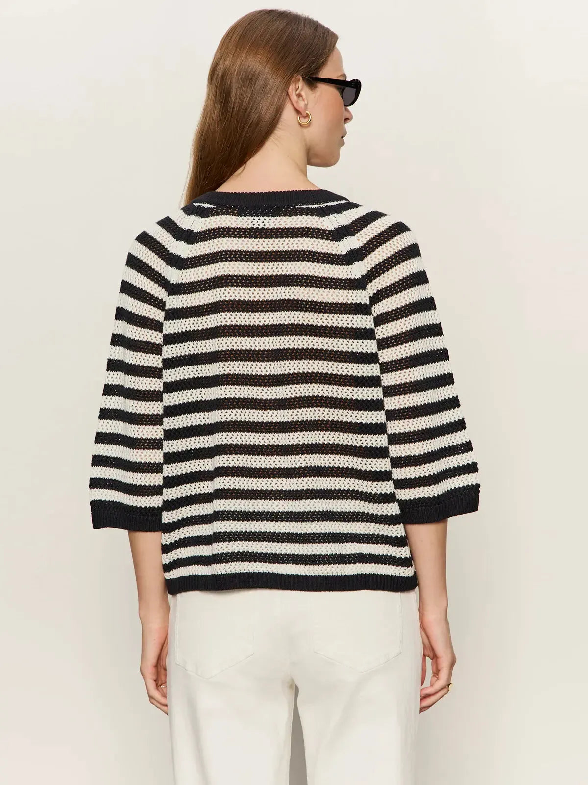 Sanctuary Lace Sweater Tee - Black/Chalk-Hand In Pocket