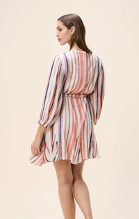 Cleobella Aerin Mini Dress - Ivory Multi-Hand In Pocket