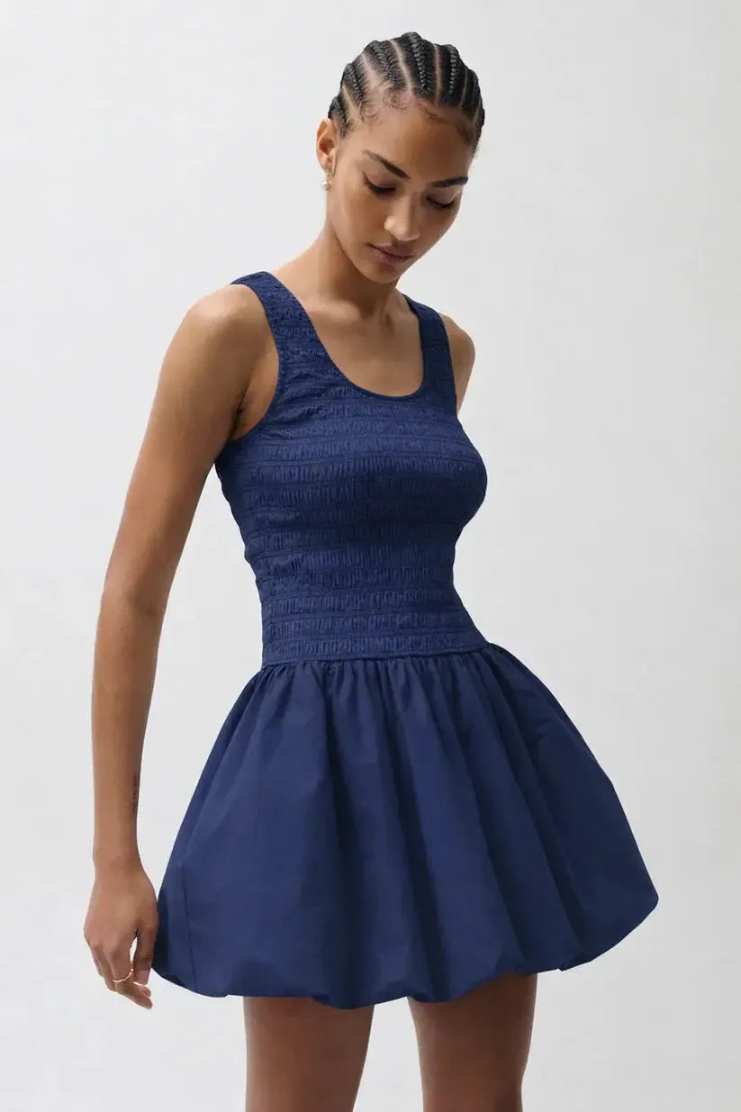 Pistola Ilona Dress - Peacoat-Hand In Pocket
