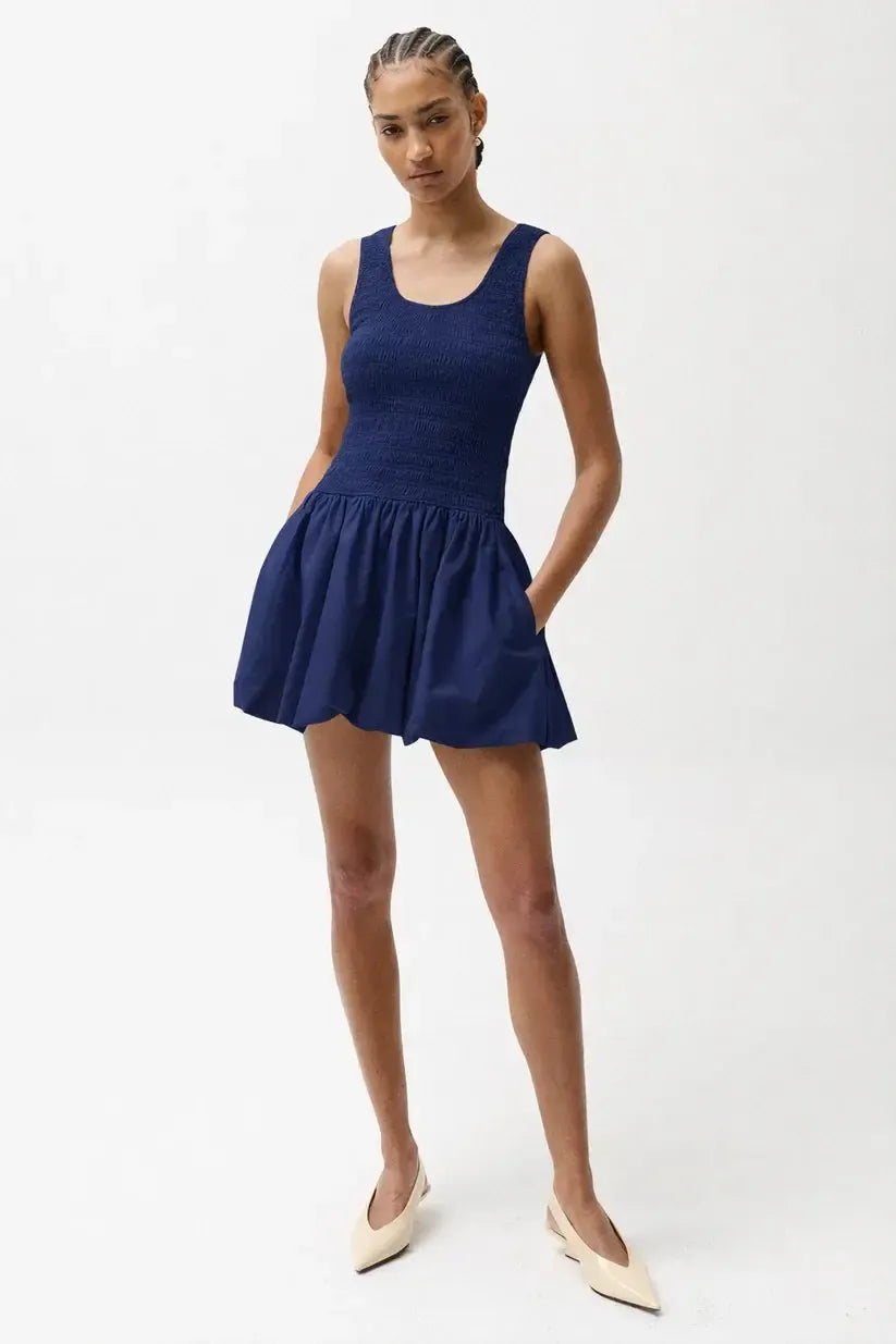 Pistola Ilona Dress - Peacoat-Hand In Pocket