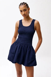 Pistola Ilona Dress - Peacoat-Hand In Pocket
