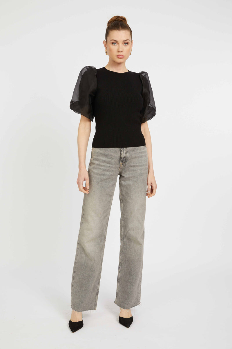 Caballero Alina Top- Black-Hand In Pocket