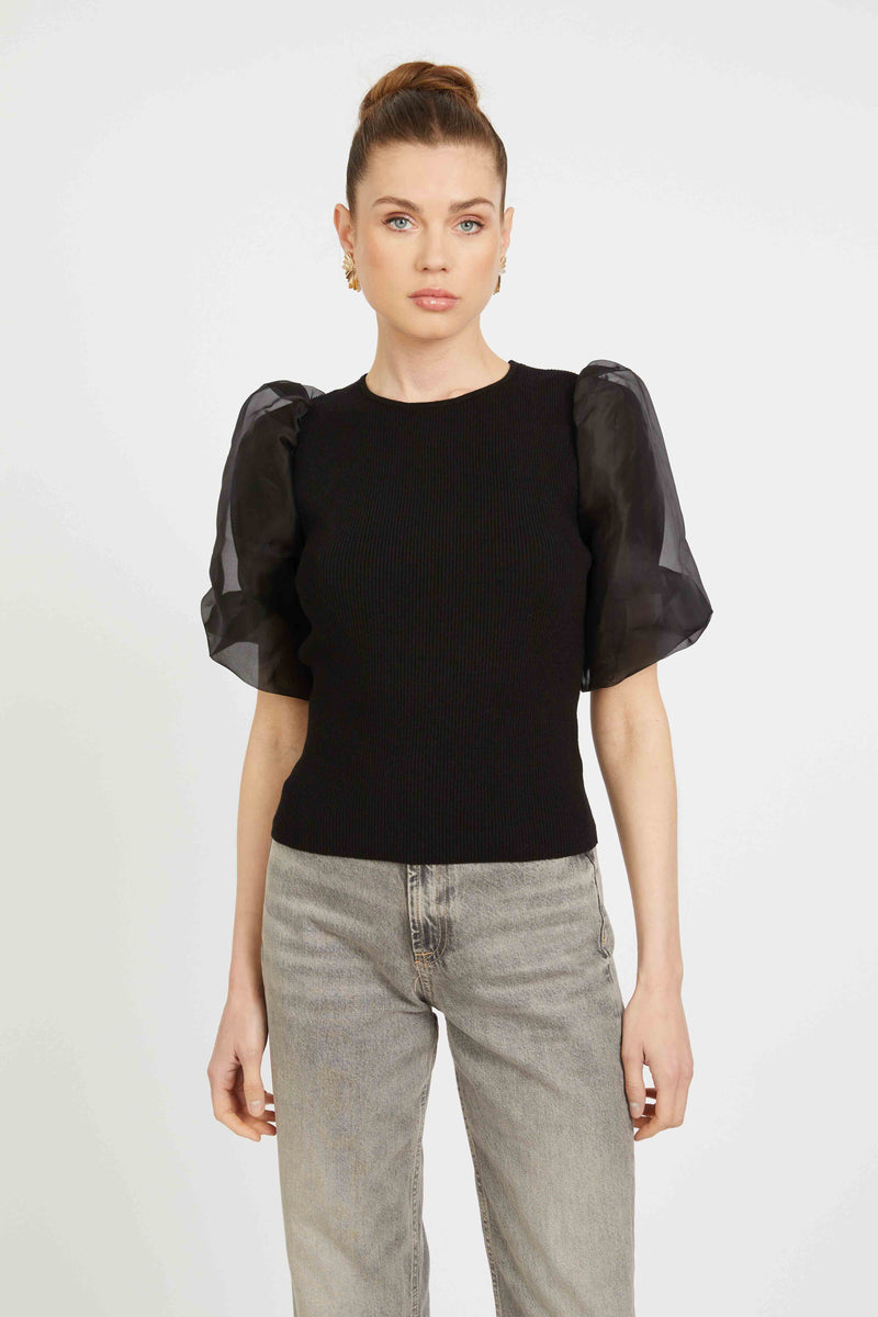 Caballero Alina Top- Black-Hand In Pocket
