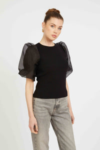 Caballero Alina Top- Black-Hand In Pocket