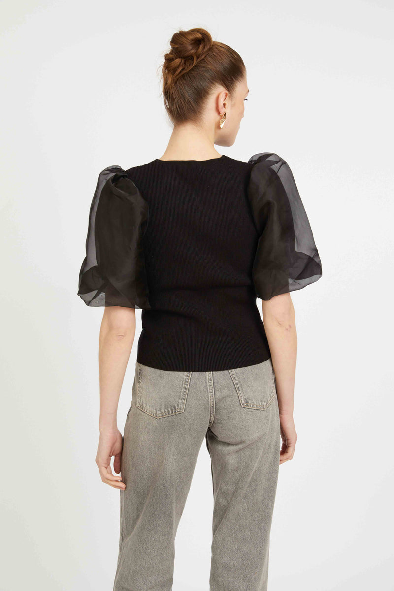 Caballero Alina Top- Black-Hand In Pocket
