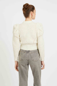 Caballero Audra Sweater - Antique White/Gray Morn-Hand In Pocket