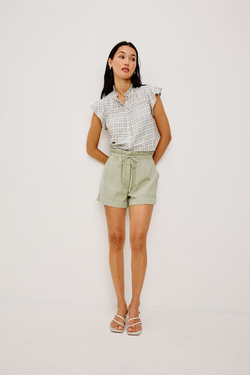 Rails Foster Shorts - Vintage Sage-Hand In Pocket