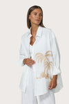 Lusana Palma Embroidered Shirt-Hand In Pocket