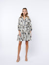 Ciebon Jasper Mini Dress - White Multi-Hand In Pocket