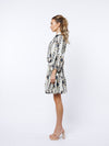 Ciebon Jasper Mini Dress - White Multi-Hand In Pocket