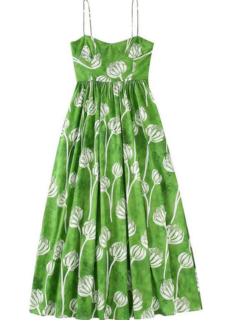Jade Floral Print A-Line Dress ***FINAL SALE***-Hand In Pocket