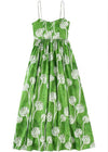 Jade Floral Print A-Line Dress ***FINAL SALE***-Hand In Pocket