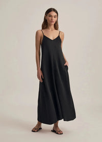 Favorite Daughter Jen Dress- Black-Hand In Pocket