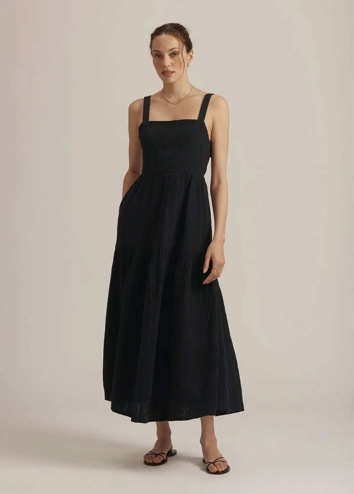 Favorite Daughter The Go To Dress- Black ***FINAL SALE***-Hand In Pocket