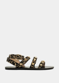 Shu Shop Daphne Sandal- Leopard-Hand In Pocket
