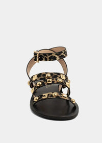 Shu Shop Daphne Sandal- Leopard-Hand In Pocket