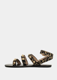 Shu Shop Daphne Sandal- Leopard-Hand In Pocket