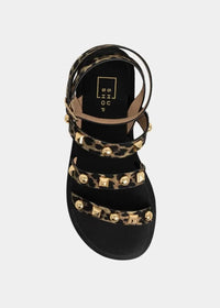 Shu Shop Daphne Sandal- Leopard-Hand In Pocket
