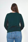 Bobi Ribbed LS Tee- Mossy Green-Hand In Pocket