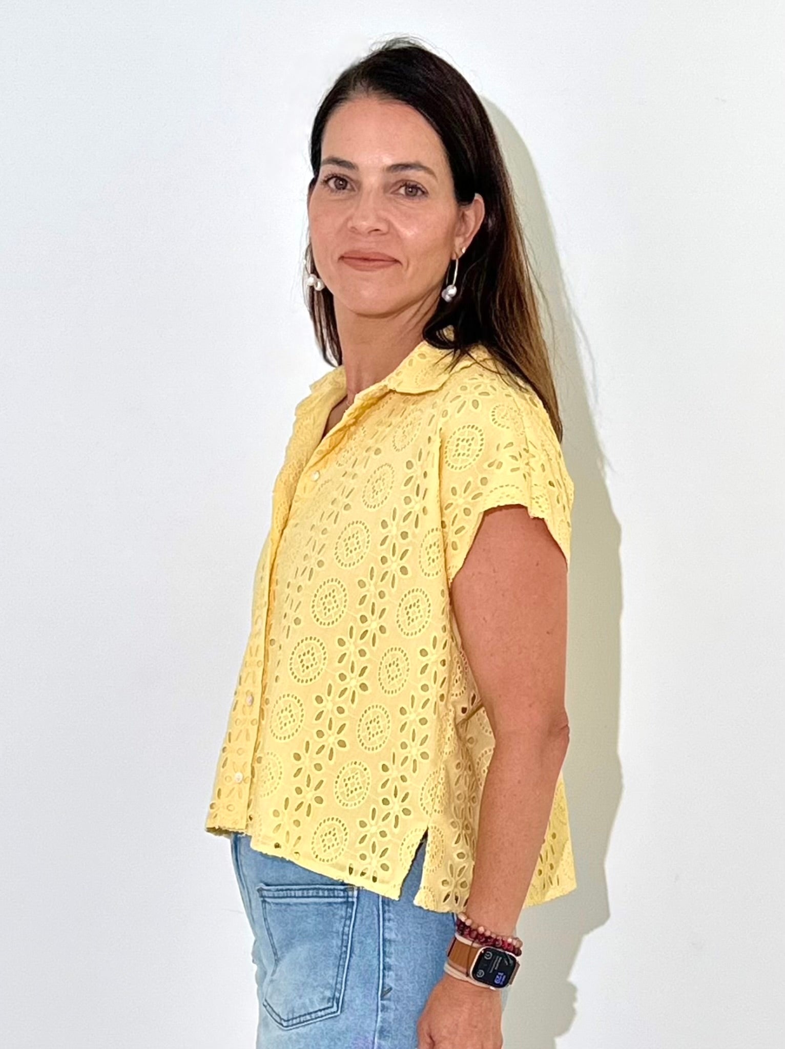 Cleobella Selene Blouse - Impala-Hand In Pocket