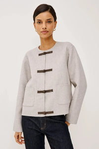 Rails Deidre Jacket - Heather Oat-Hand In Pocket