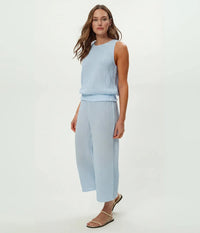 Michael Stars Janelle Tie Neck Tank - Splash-Hand In Pocket