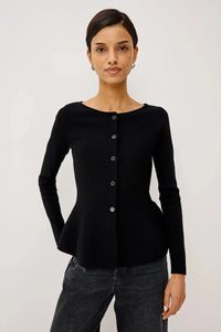 Rails Diane Fine Knit Cardigan - Black-Hand In Pocket