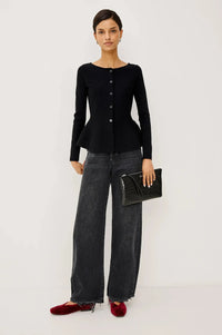 Rails Diane Fine Knit Cardigan - Black-Hand In Pocket