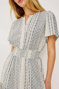 Rails Didi Dress - Striped Eyelet-Hand In Pocket