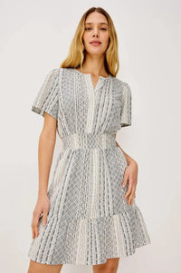Rails Didi Dress - Striped Eyelet-Hand In Pocket