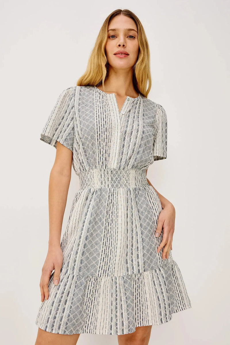 Rails Didi Dress - Striped Eyelet-Hand In Pocket