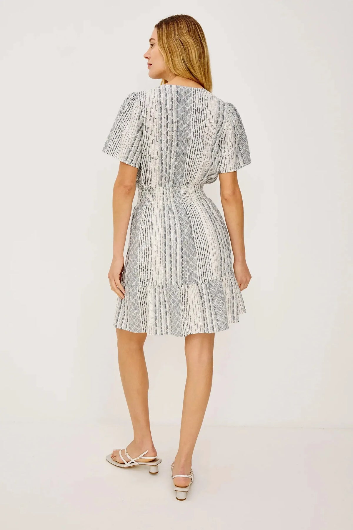 Rails Didi Dress - Striped Eyelet-Hand In Pocket