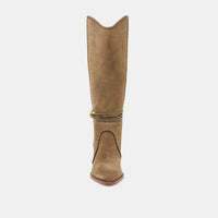 Dolce Vita Jody Suede Boots - Olive-Hand In Pocket