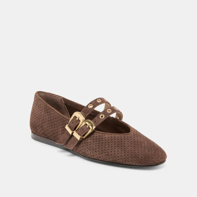 Dolce Vita Baylee Grommet - Dk Brown Suede-Hand In Pocket