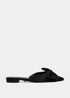 Shu Shop Dorothy Flat Bow Mule-Black-Hand In Pocket