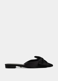 Shu Shop Dorothy Flat Bow Mule-Black-Hand In Pocket
