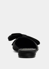 Shu Shop Dorothy Flat Bow Mule-Black-Hand In Pocket