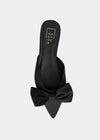Shu Shop Dorothy Flat Bow Mule-Black-Hand In Pocket