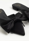 Shu Shop Dorothy Flat Bow Mule-Black-Hand In Pocket