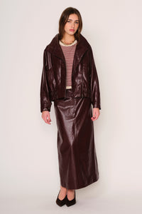 DRA Etta Jacket - Burgundy-Hand In Pocket