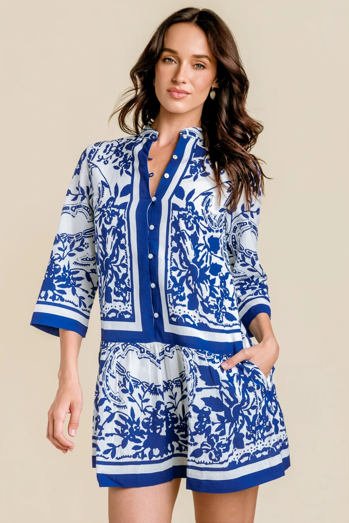 Cleobella Yuè Mini Dress - Altesse Print