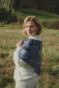 Colette Scarf Bandana - Blue Granit-Hand In Pocket