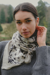 Juniper Scarf Bandana - Taupe-Hand In Pocket
