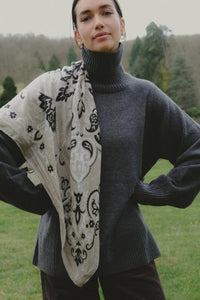 Juniper Scarf Bandana - Taupe-Hand In Pocket