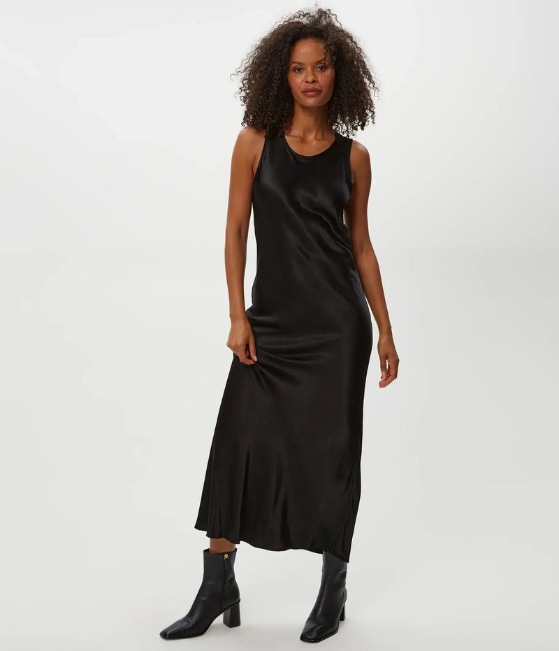 Michael Stars Racine Tank Dress-Black-Hand In Pocket