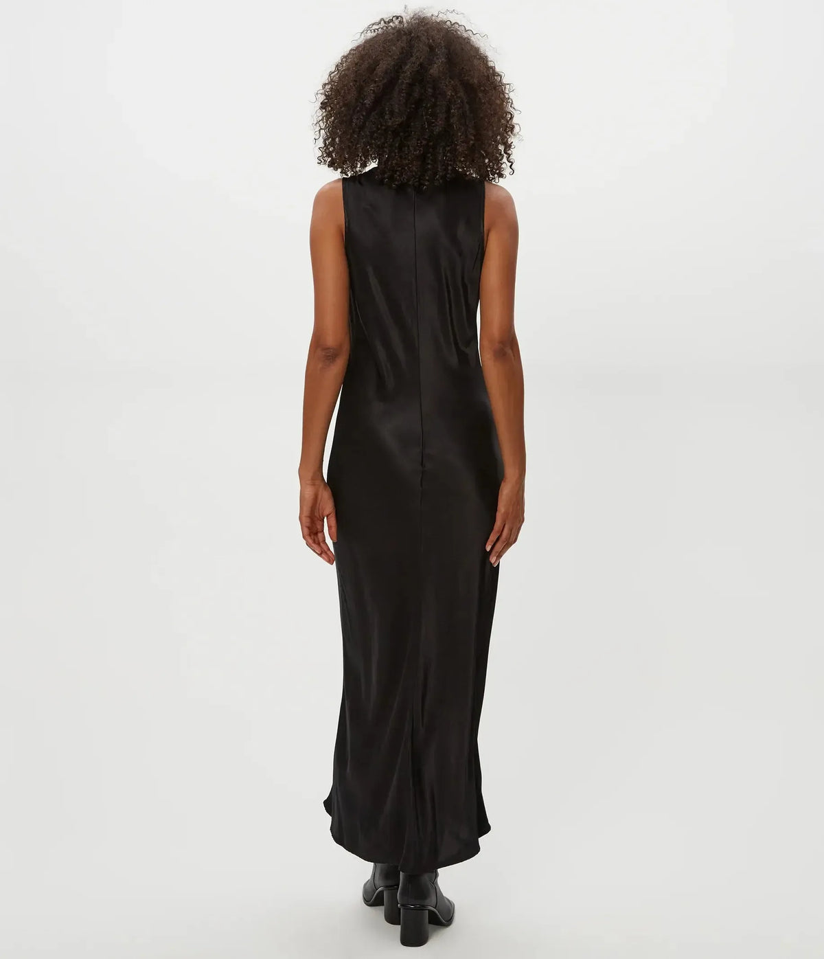 Michael Stars Racine Tank Dress-Black-Hand In Pocket