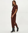 Michael Stars Karter SS Midi Dress-Espresso